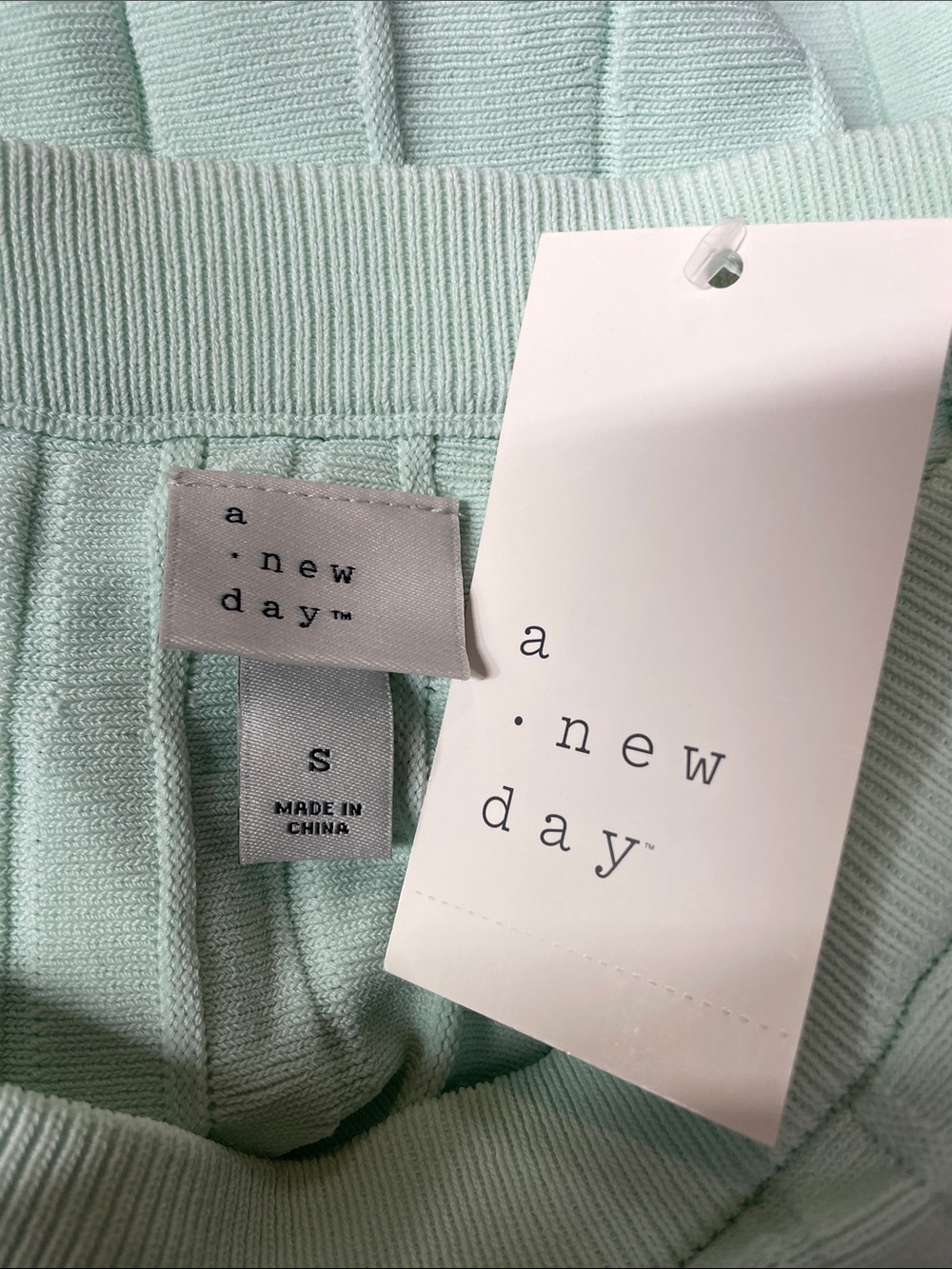 A New Day Pleated Mint Mini Skater Casual Skirt Var Sizes | NWT - Picture 8 of 8